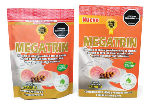 Megatrin Proteína de Soya Vainilla | Masa Muscular y Nutrición – 1000g