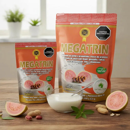 Megatrin Proteína de Soya Vainilla | Masa Muscular y Nutrición – 1000g