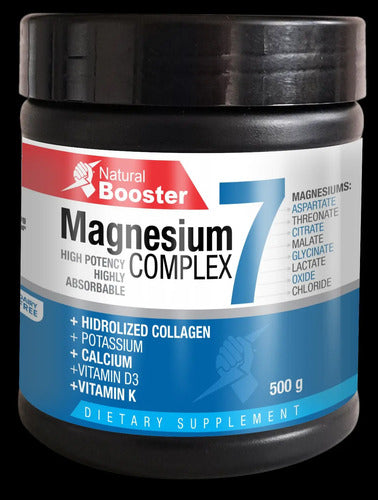 Magnesio Complex 7 en Polvo 500g | Energía, Relajación y Sueño Profundo