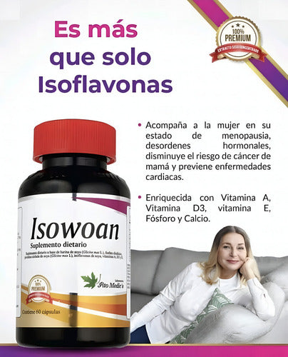 Isoflavonas de Soya Fito Medics | Menopausia, Hormonas y Bienestar Femenino – 60 Cáp