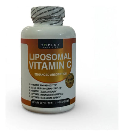 Vitamina C Liposomal 2100mg Toplux – Alta Absorción, Antioxidante e Inmunidad 90 Cápsulas