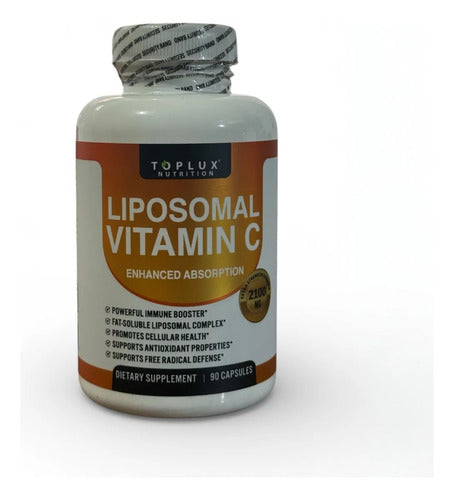 Vitamina C Liposomal 2100mg Toplux – Alta Absorción, Antioxidante e Inmunidad 90 Cápsulas