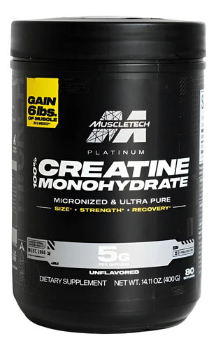 Creatina Monohidratada Muscletech Essential Series | Fuerza y Músculo – 400g