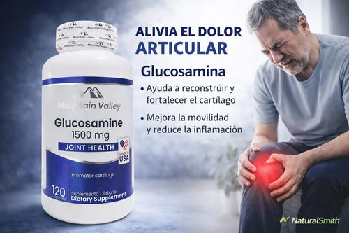 Glucosamina 1500mg Mountain Valley | Articulaciones, Cartílago y Movilidad – 120 Cáp