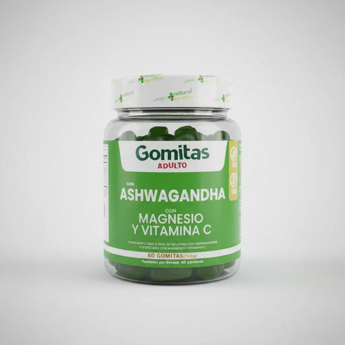 Gomitas Ashwagandha Magnesio Y Vitamina C Para Adultos 60 Un