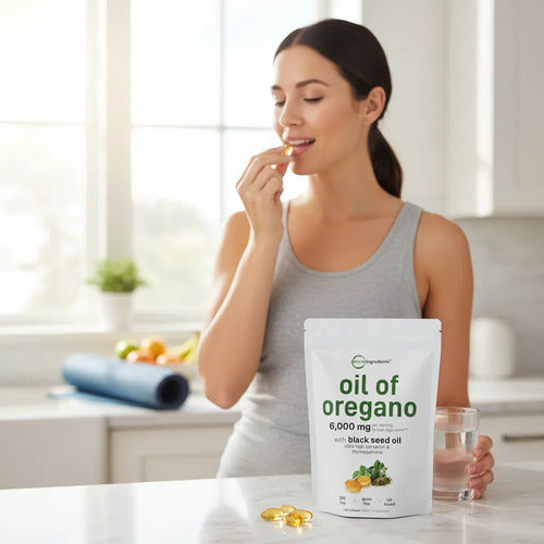 Micro Ingredients Aceite De Orégano 6000mg 150 Cápsulas Sin Sabor