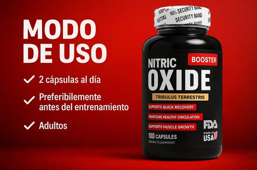 Nitric Oxide Potenciador Booster Crecimiento Muscular Pack 2