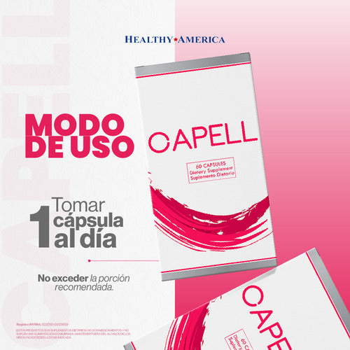 Capell Suplemento Dietario Para El Cabello Caja X60 Cápsulas
