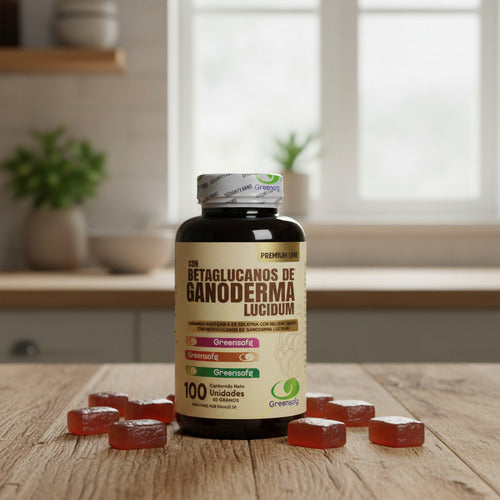 Betaglucanos + Ganoderma Lucidum Greensoft | Inmunidad y Antioxidante – 100 Unidades