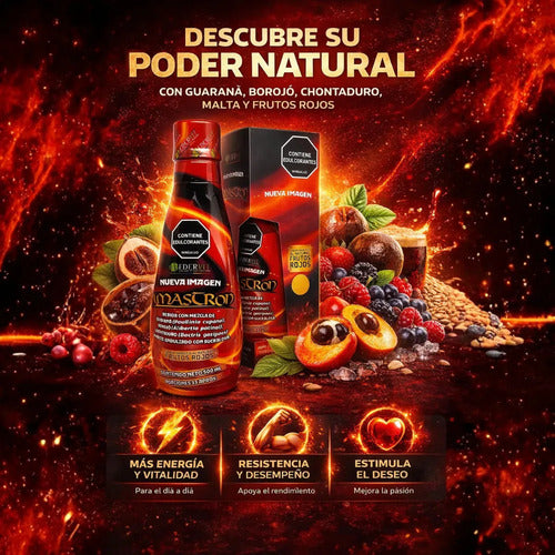 Edervit Kamastrong Energía Nutricional | Vitalidad y Rendimiento – 500ml Frutos Rojos