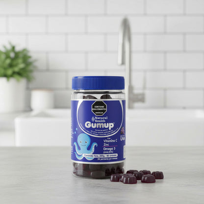Multivitamínico Niños con Zinc y Omega 3 DHA/EPA Gumup | Crecimiento y Defensas – 60 Gomas