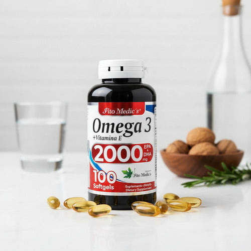Omega 3 2000mg EPA+DHA Fitomedics | Corazón, Cerebro y Articulaciones – 100 Cáp