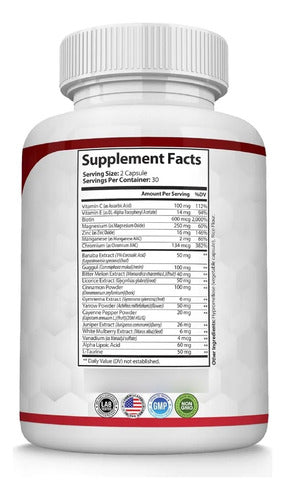 Blood Sugar Complex Toplux | Control Natural de Azúcar en Sangre – 60 Cápsulas