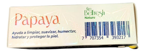 Jabón Barra Belfresh Papaya Hipoalergénico Vegano Hidratante Cuerpo