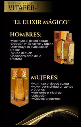 Vitafer-l Gold | Multivitaminico Potenciador | 500ml Pack X 3 Caramelo