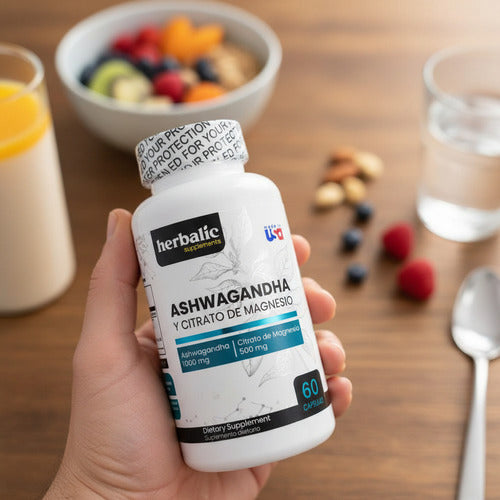 Ashwgandha Y Citrato De Magnesio X60 Cap Herbalic