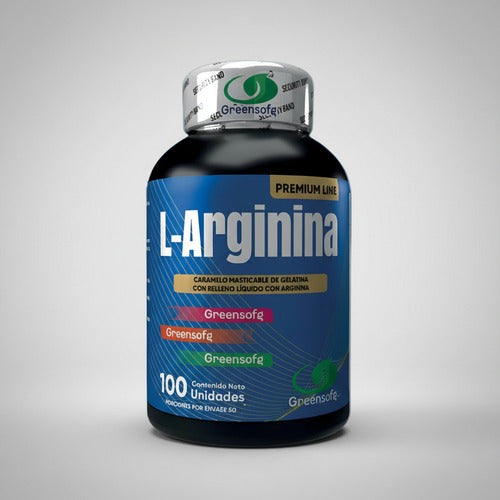 L-Arginina Greensoft Premium Line | Circulación, Vitalidad y Rendimiento – 100 Cápsulas