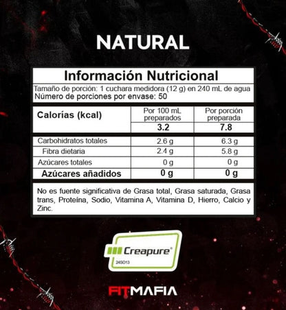 Creatina Monohidrato Legend Creapure | Fuerza y Músculo – 50 Servicios