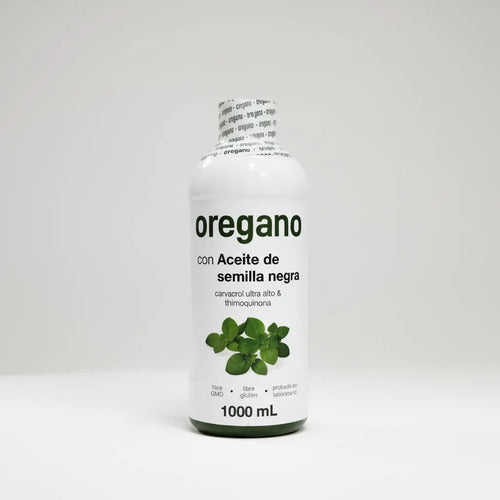 Aceite De Orégano Con Semilla Negra 1000 Ml Carvacrol Ultra