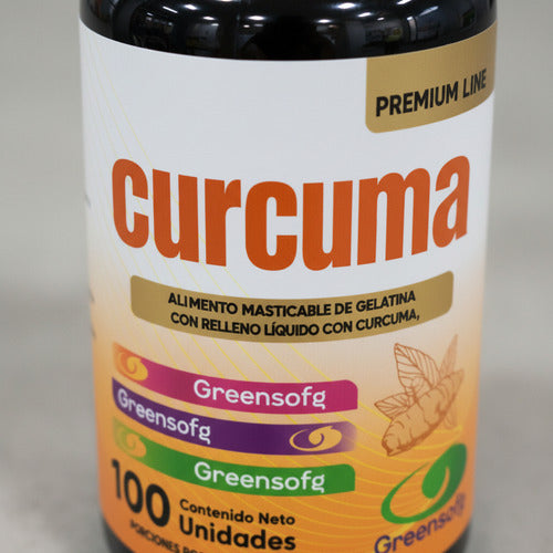 Cúrcuma Greensoft | Antiinflamatorio Natural, Articulaciones e Inmunidad – 100 Unidades