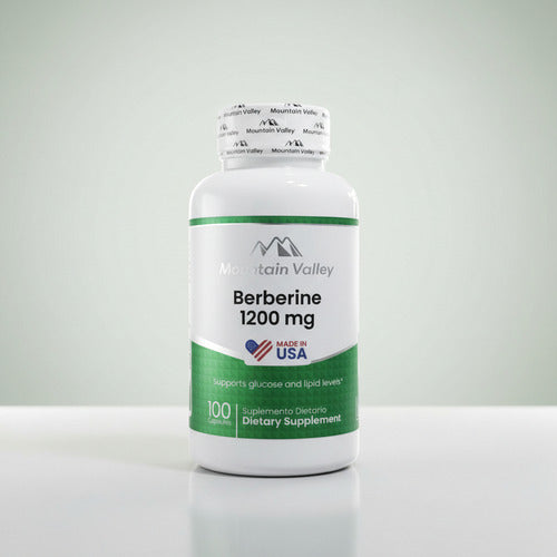 Berberina 1200mg Mountain Valley | Control Azúcar e Insulina – 100 Cápsulas