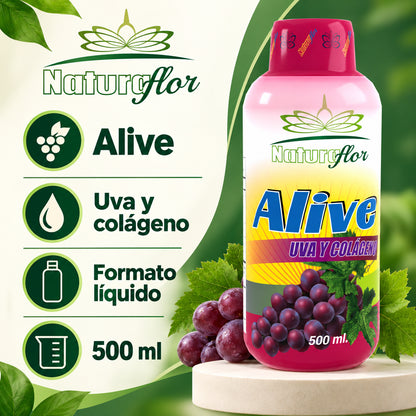 ALIVE JARABE 500 ML NATURA FLOR · Información de producto