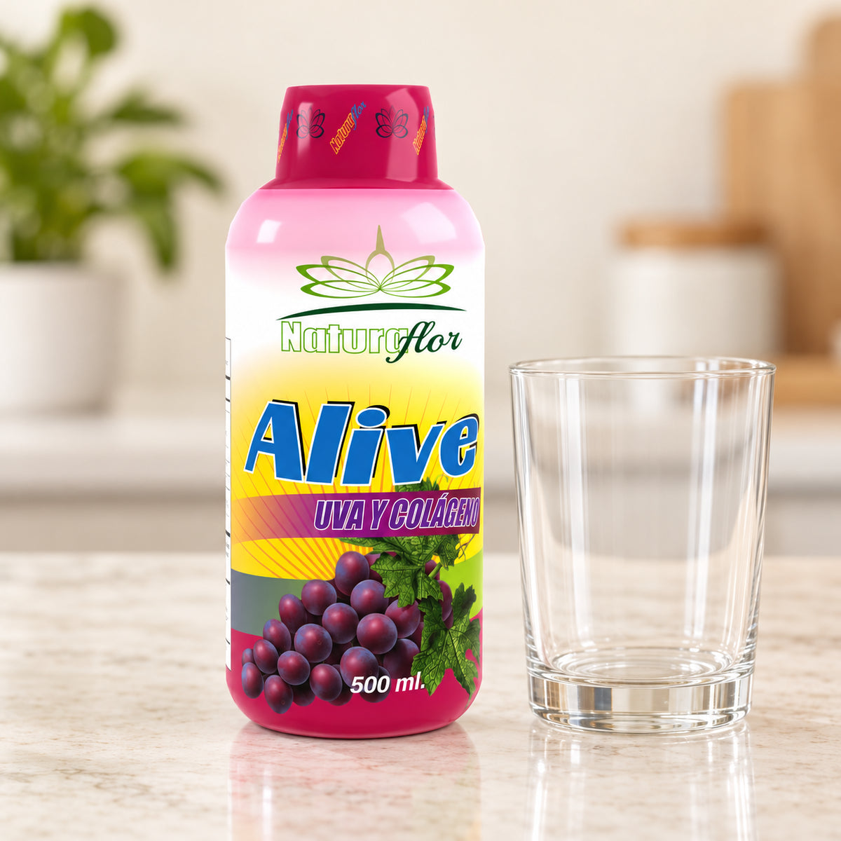 ALIVE JARABE 500 ML NATURA FLOR · Contexto de uso