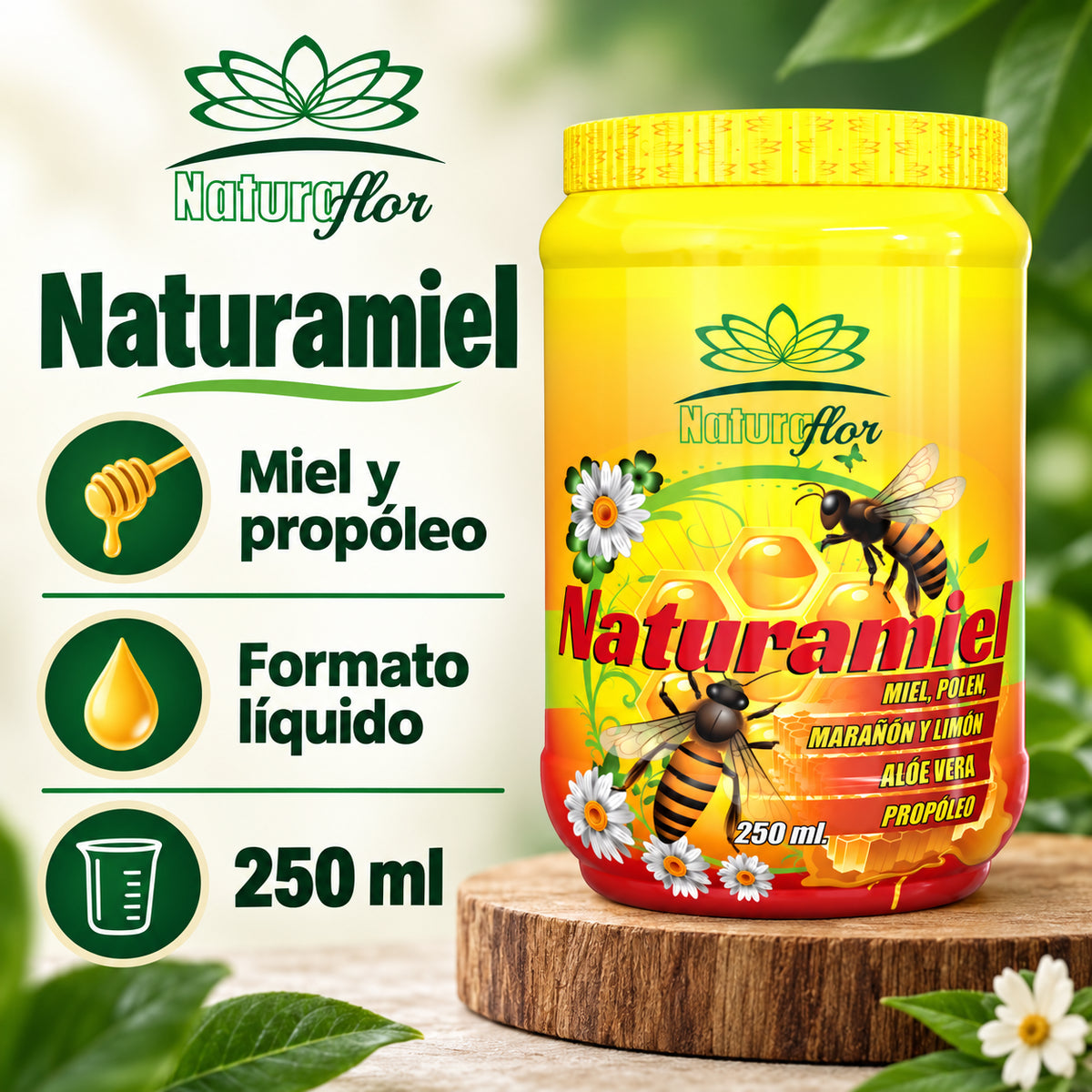 NATURAMIEL 250ML NATURA FLOR · Información de producto