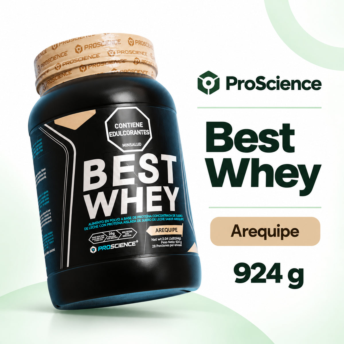 BEST WHEY AREQUIPE 924GR PROSCIENCE · Información de producto