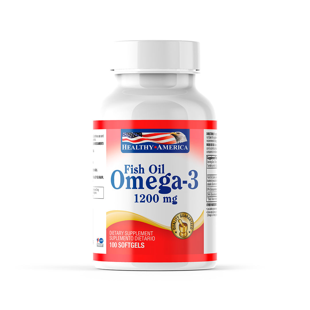 Omega-3 Healthy America, 100 cápsulas blandas